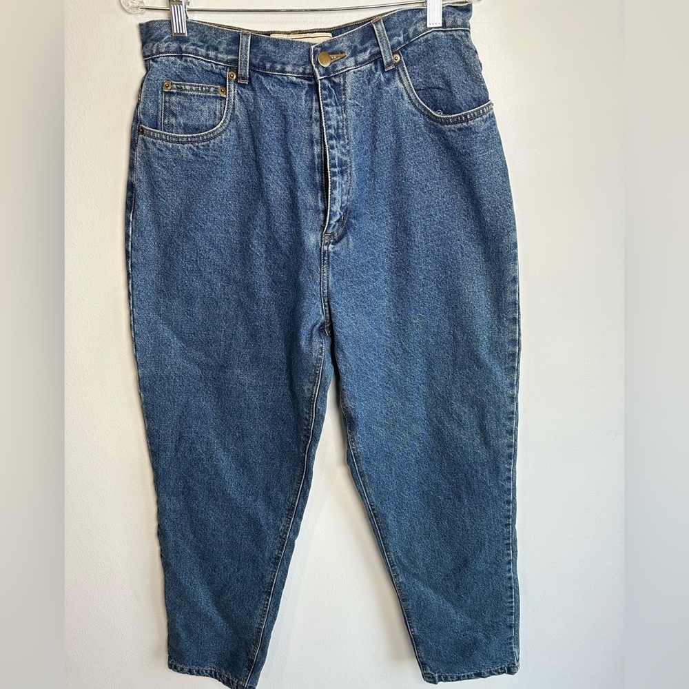 Vintage BurryLane High Rise Flannel Plaid Lined Denim Jeans NWT Size 12 Mom